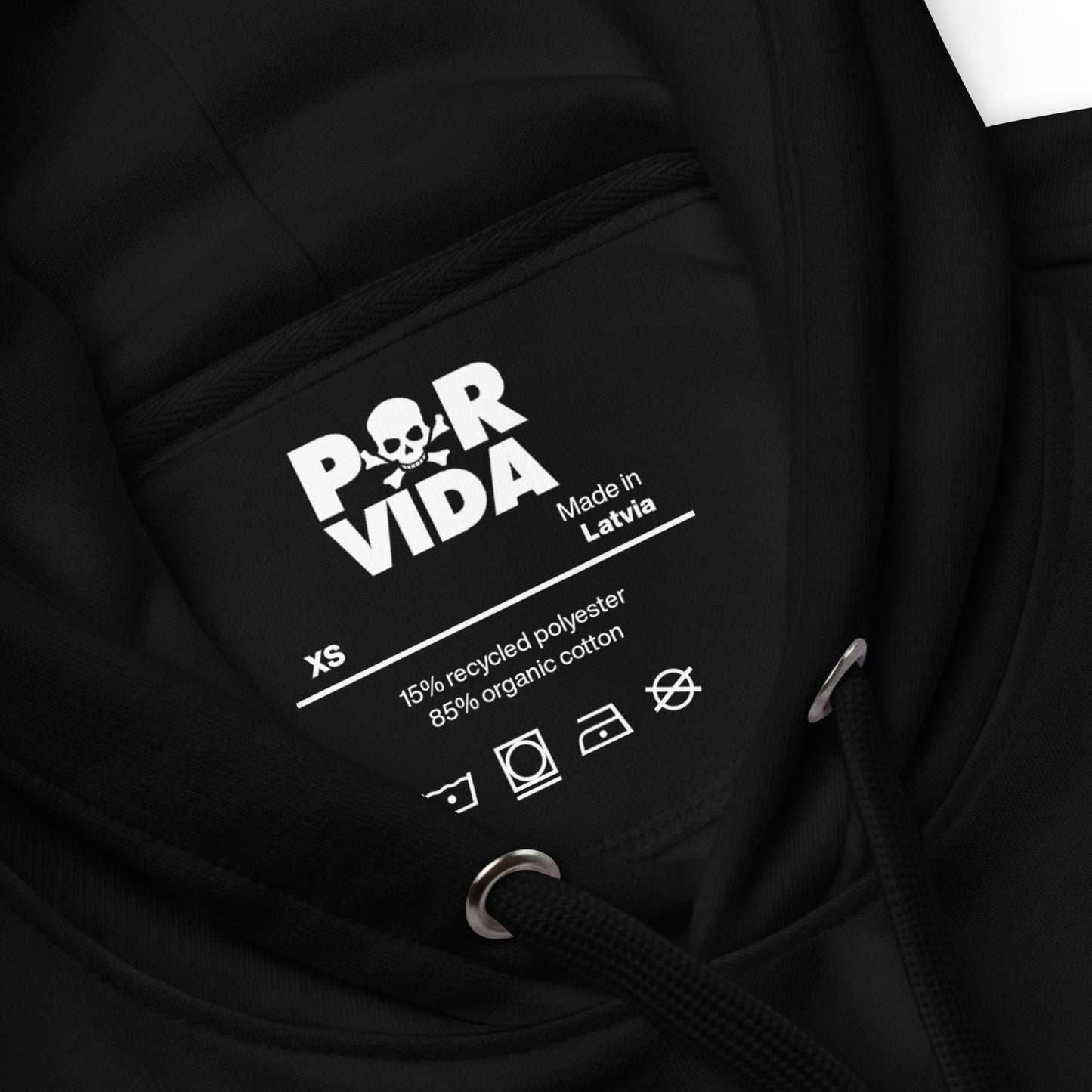 LV POR VIDA SKULL eco hoodie ♻️