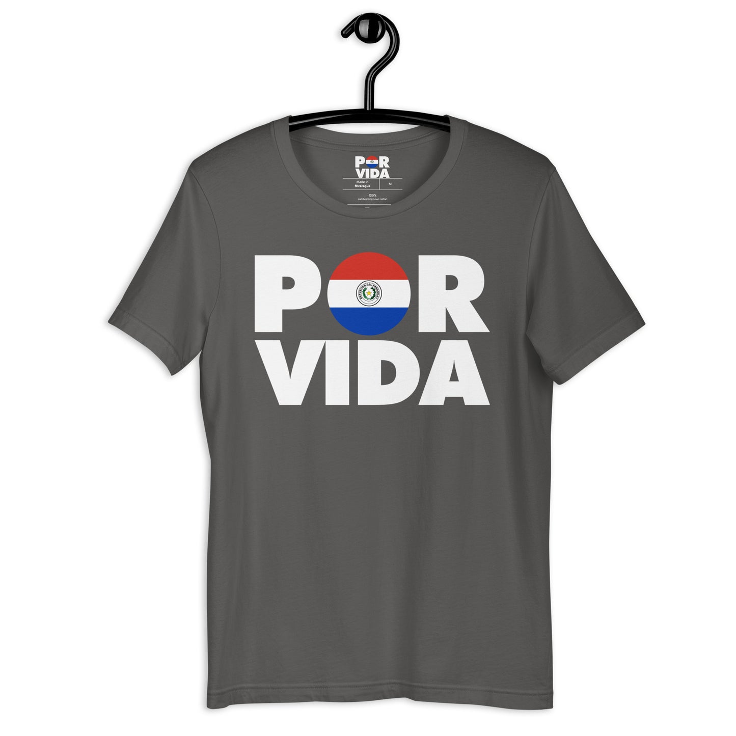 Paraguay POR VIDA (White Text) Unisex t-shirt