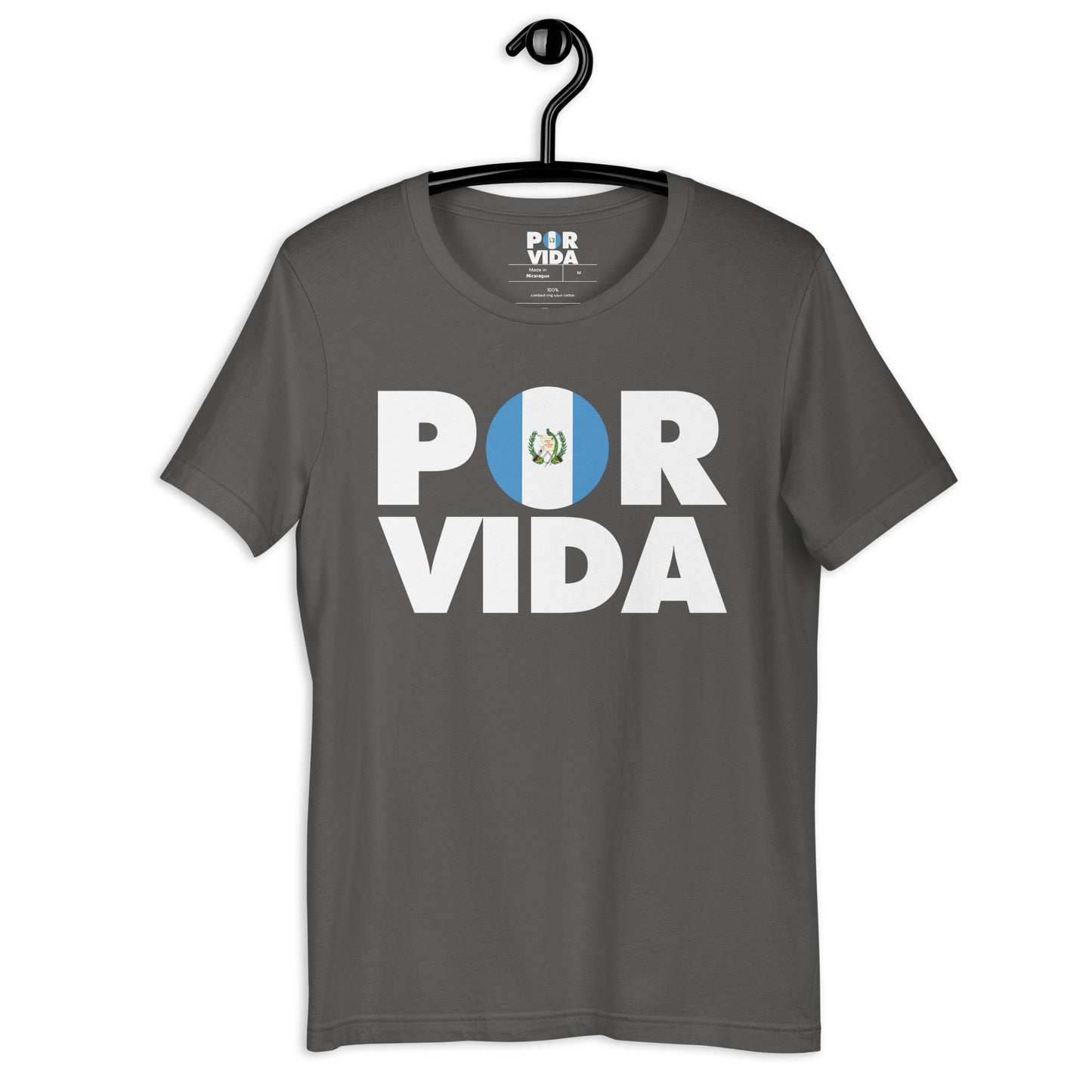 Guatemala POR VIDA (White Text) Unisex t-shirt