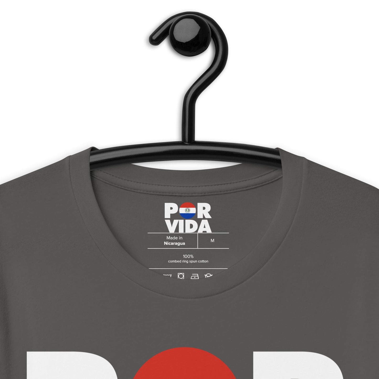 Paraguay POR VIDA (White Text) Unisex t-shirt