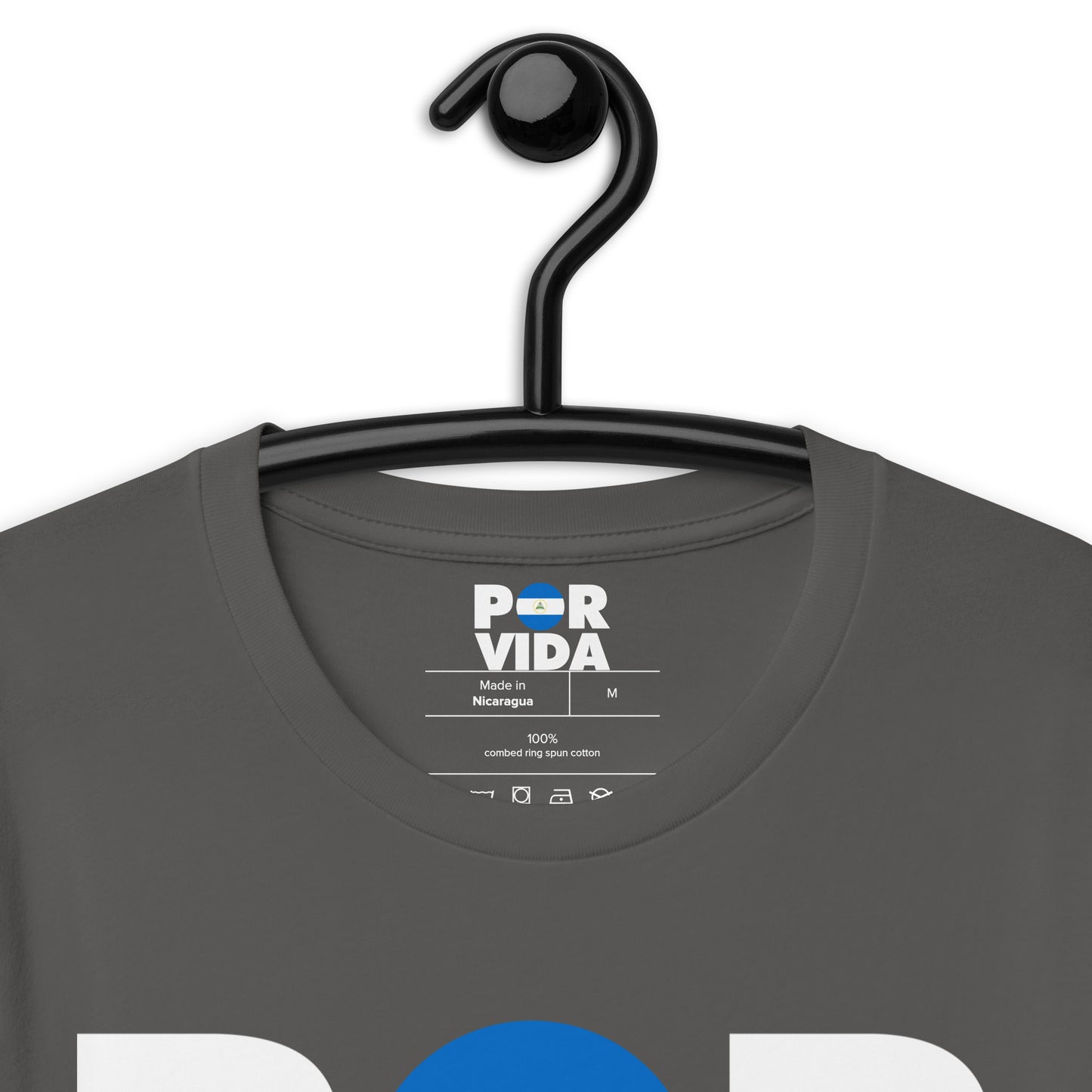 Nicaragua POR VIDA (White Text) Unisex t-shirt