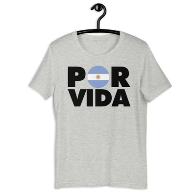 POR VIDA (Argentina-Black Text) Unisex t-shirt