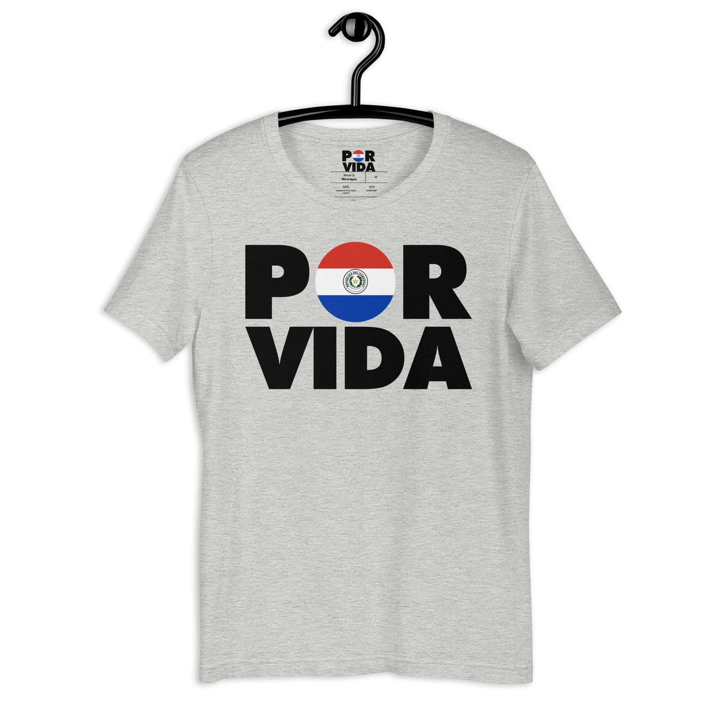 Paraguay POR VIDA (Black Text) Unisex t-shirt