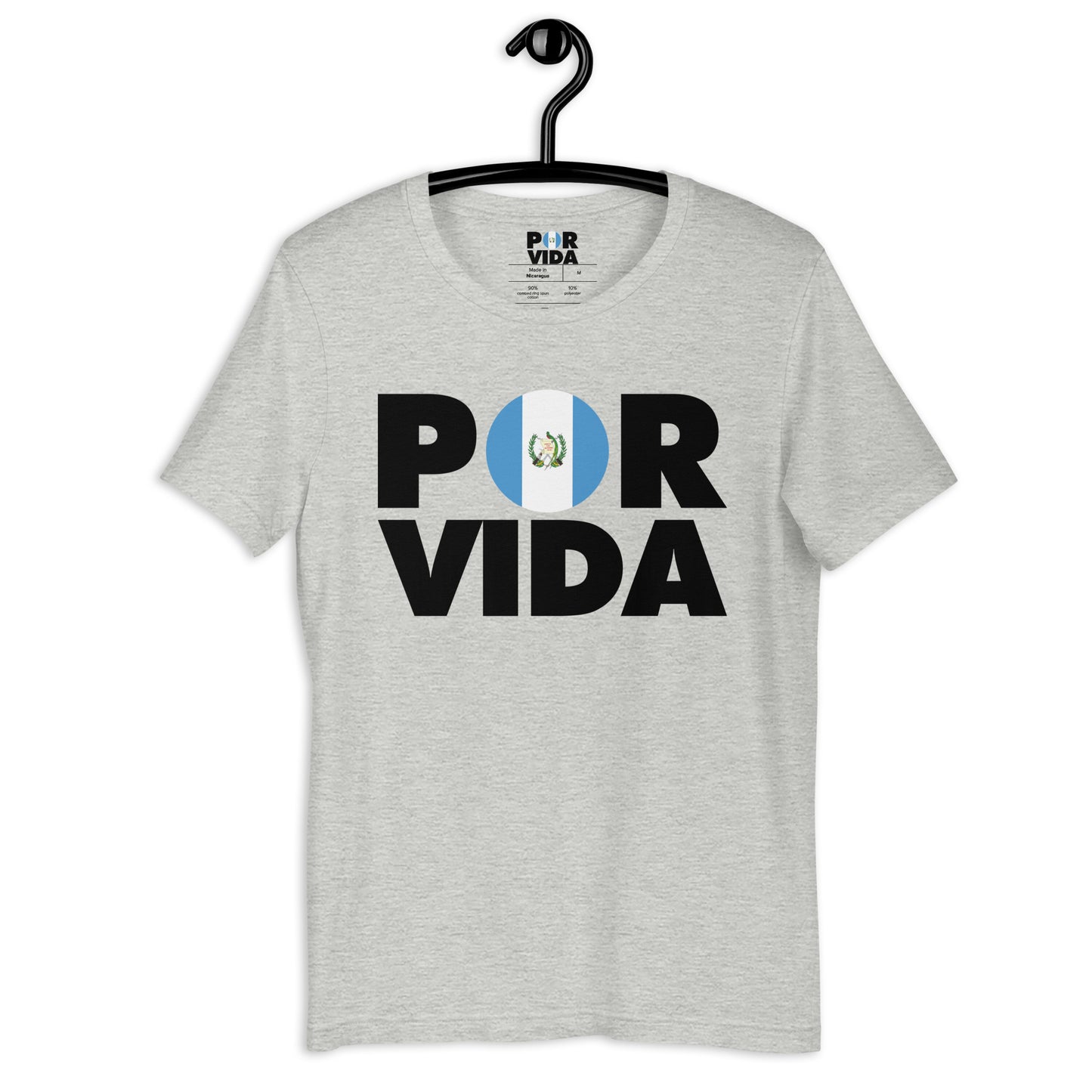 Guatemala POR VIDA (Black Text) Unisex t-shirt