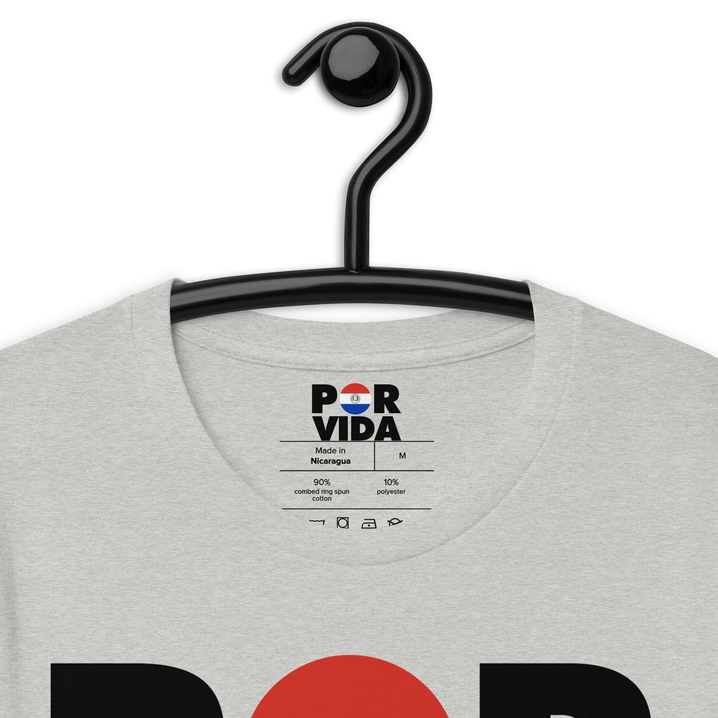Paraguay POR VIDA (Black Text) Unisex t-shirt