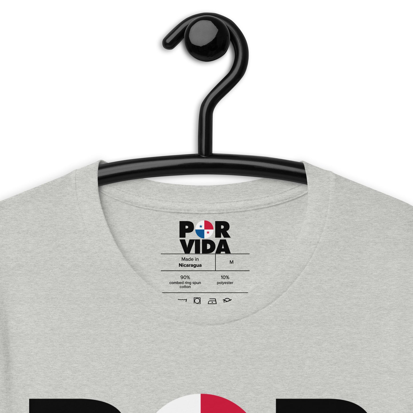 Panama POR VIDA (Black Text) Unisex t-shirt