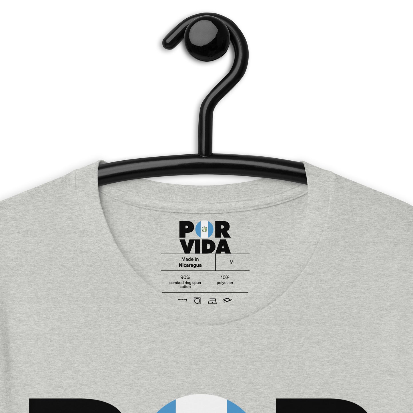 Guatemala POR VIDA (Black Text) Unisex t-shirt