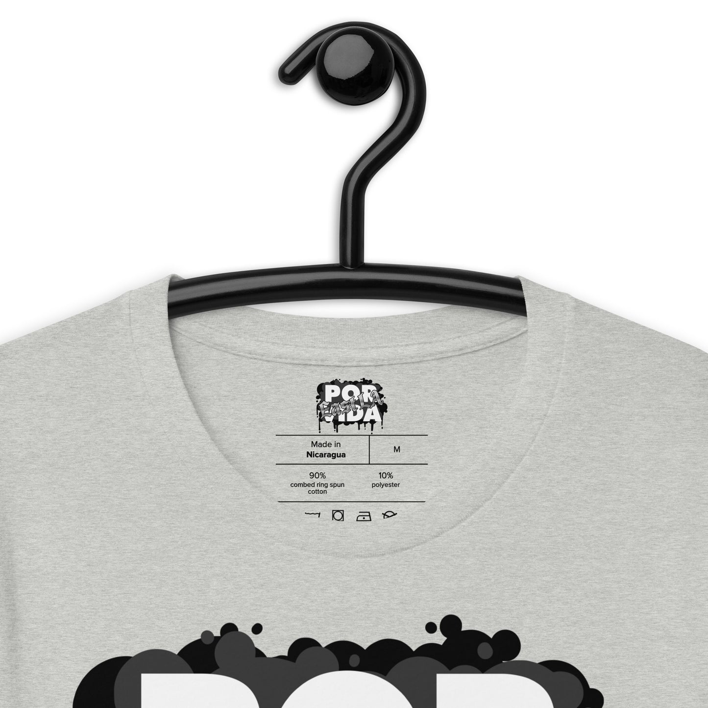 EAST LA Black&Silver POR VIDA Unisex t-shirt