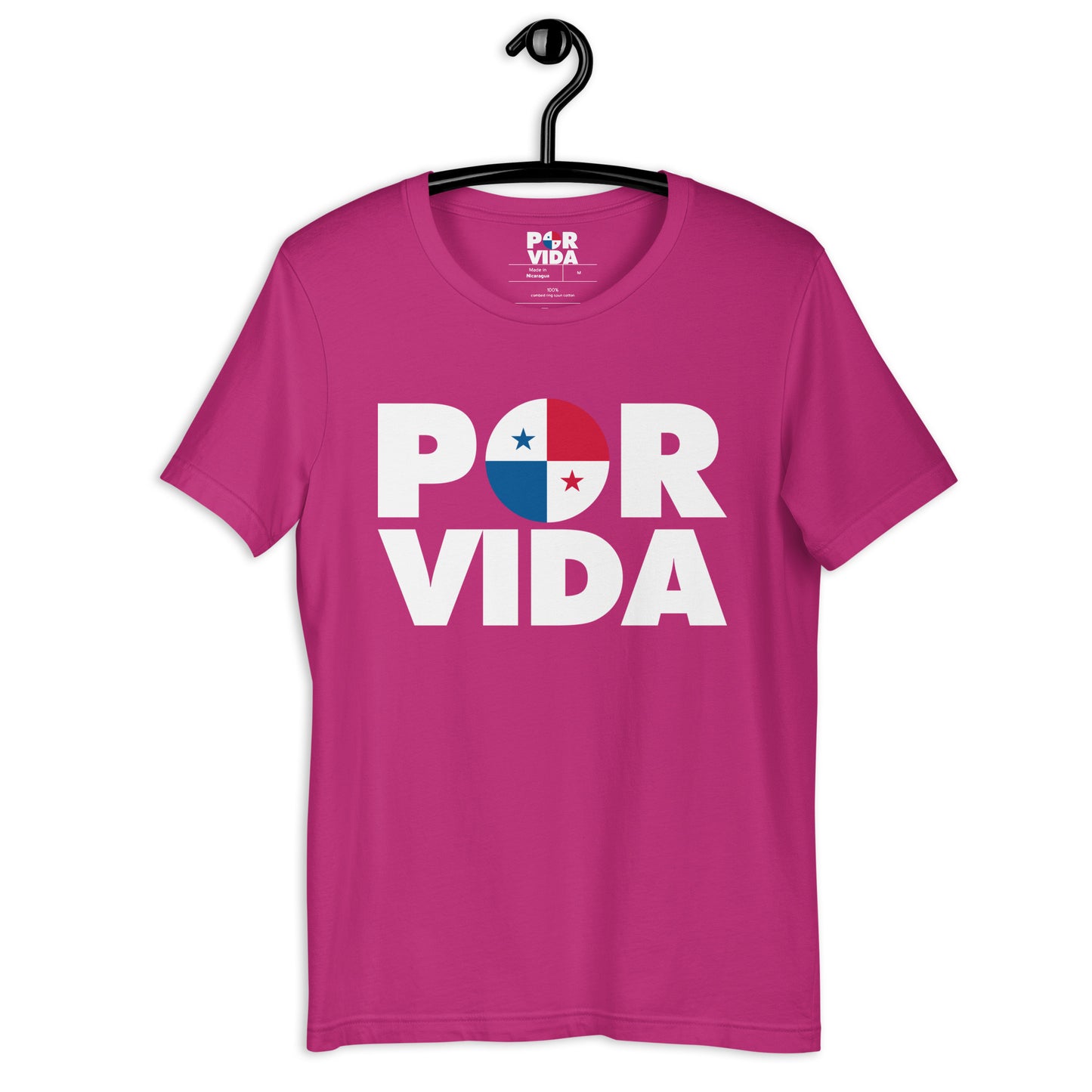 Panama POR VIDA (White Text) Unisex t-shirt