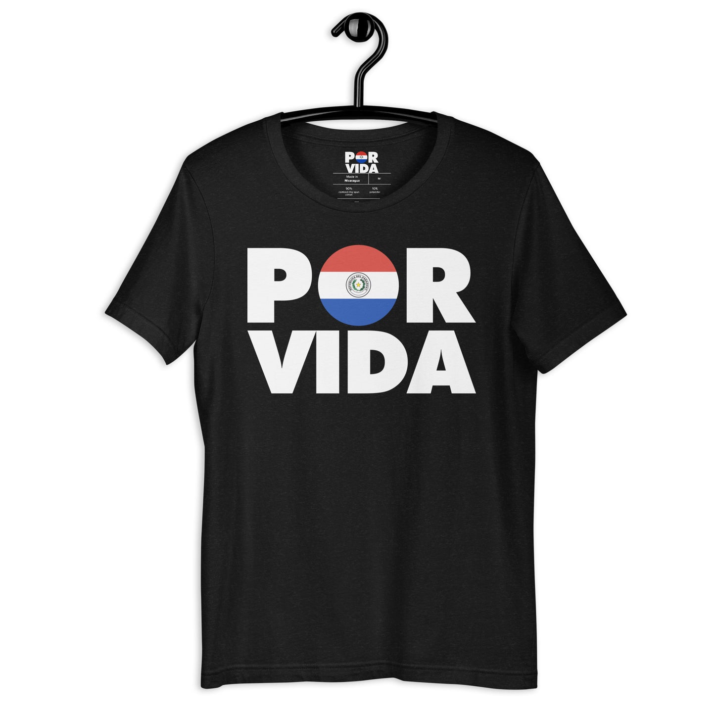 Paraguay POR VIDA (White Text) Unisex t-shirt
