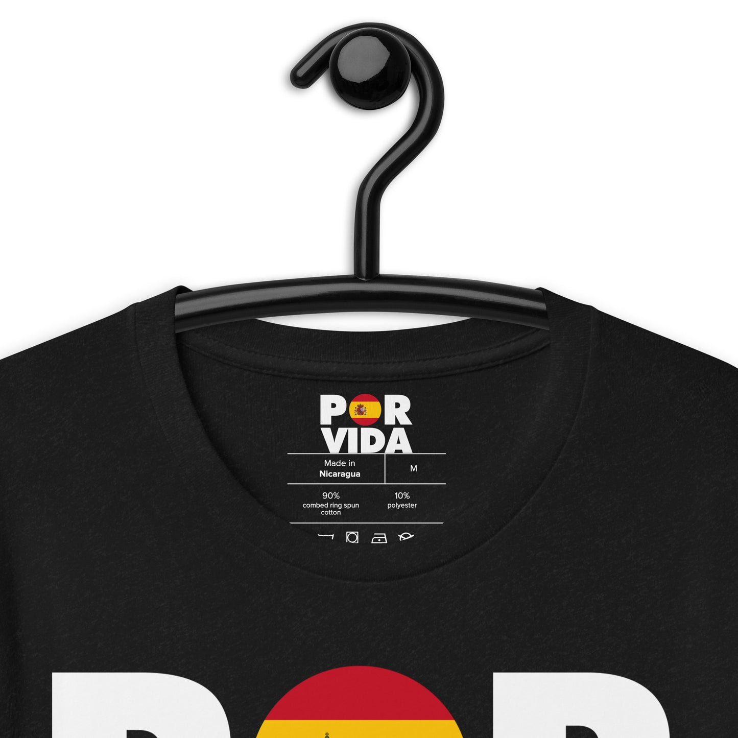 POR VIDA SPAIN (White Text) Unisex t-shirt