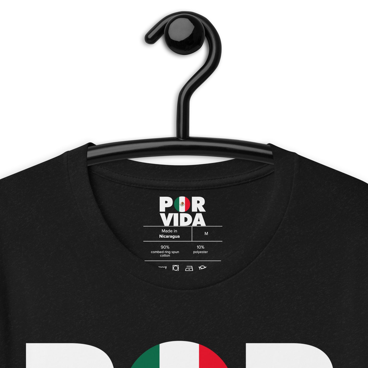 POR VIDA Mexico (White Text) Unisex t-shirt