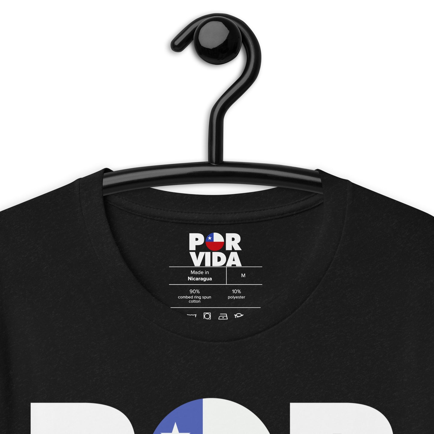 Chile POR VIDA (White Text) Unisex t-shirt