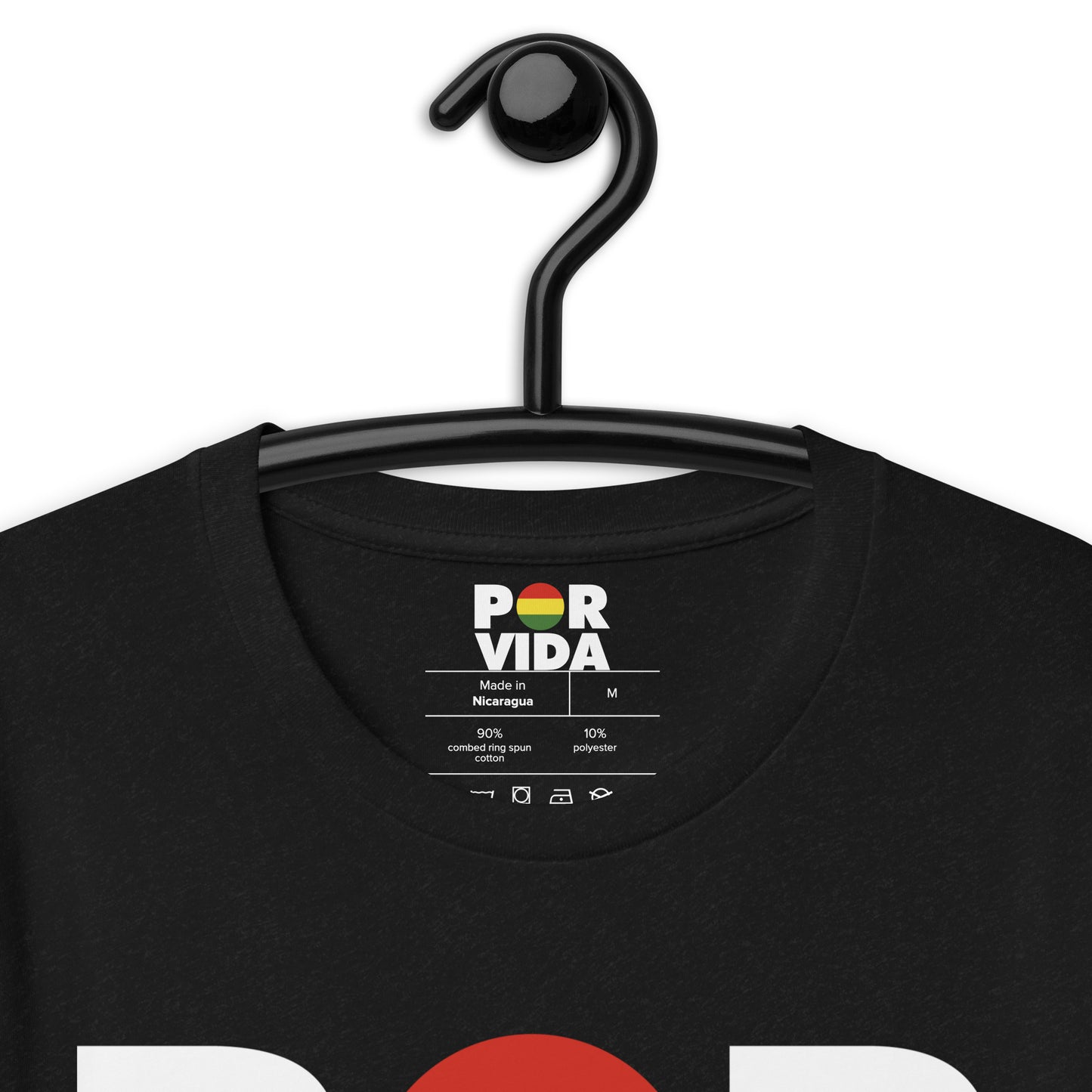 Bolivia POR VIDA (White Text) Unisex t-shirt