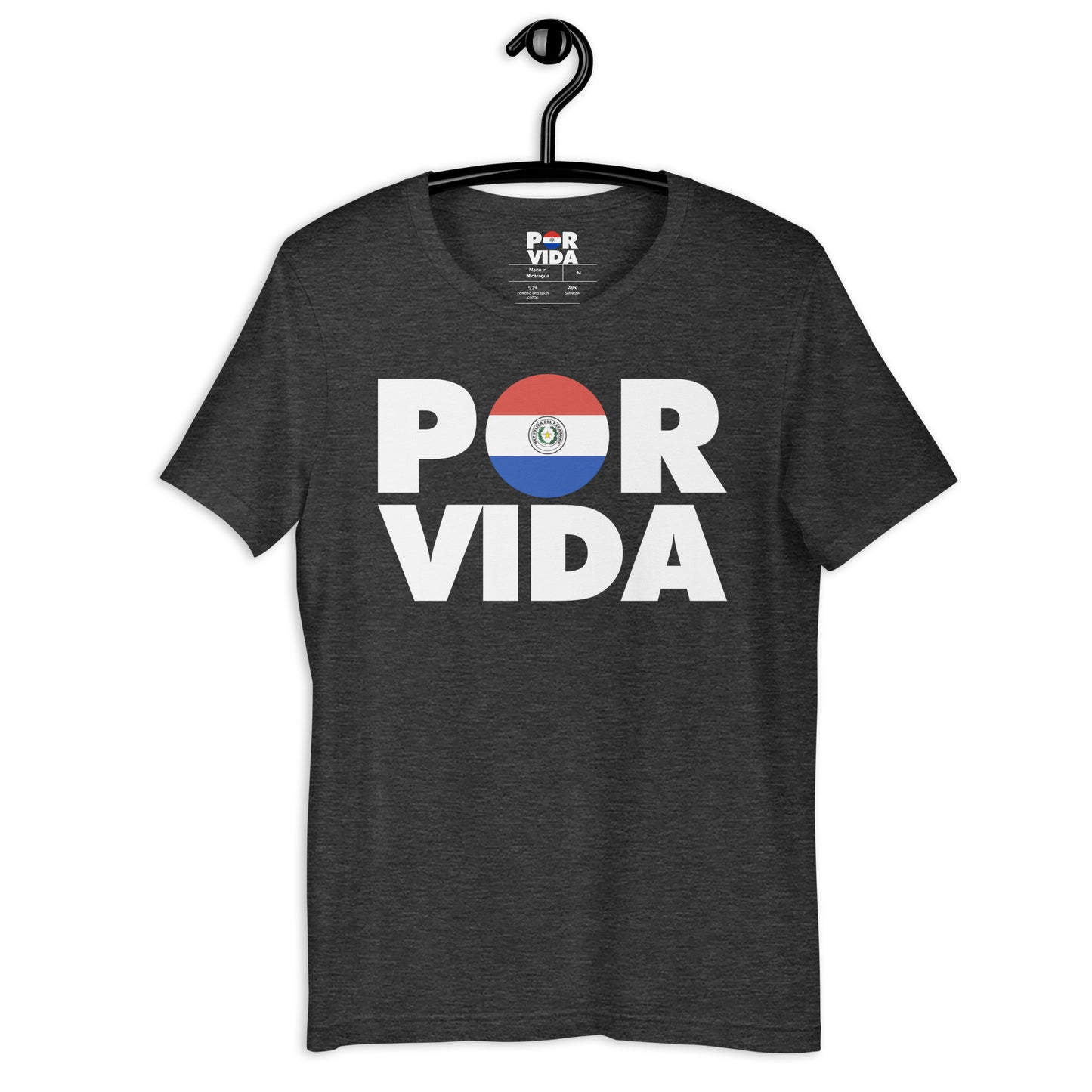 Paraguay POR VIDA (White Text) Unisex t-shirt