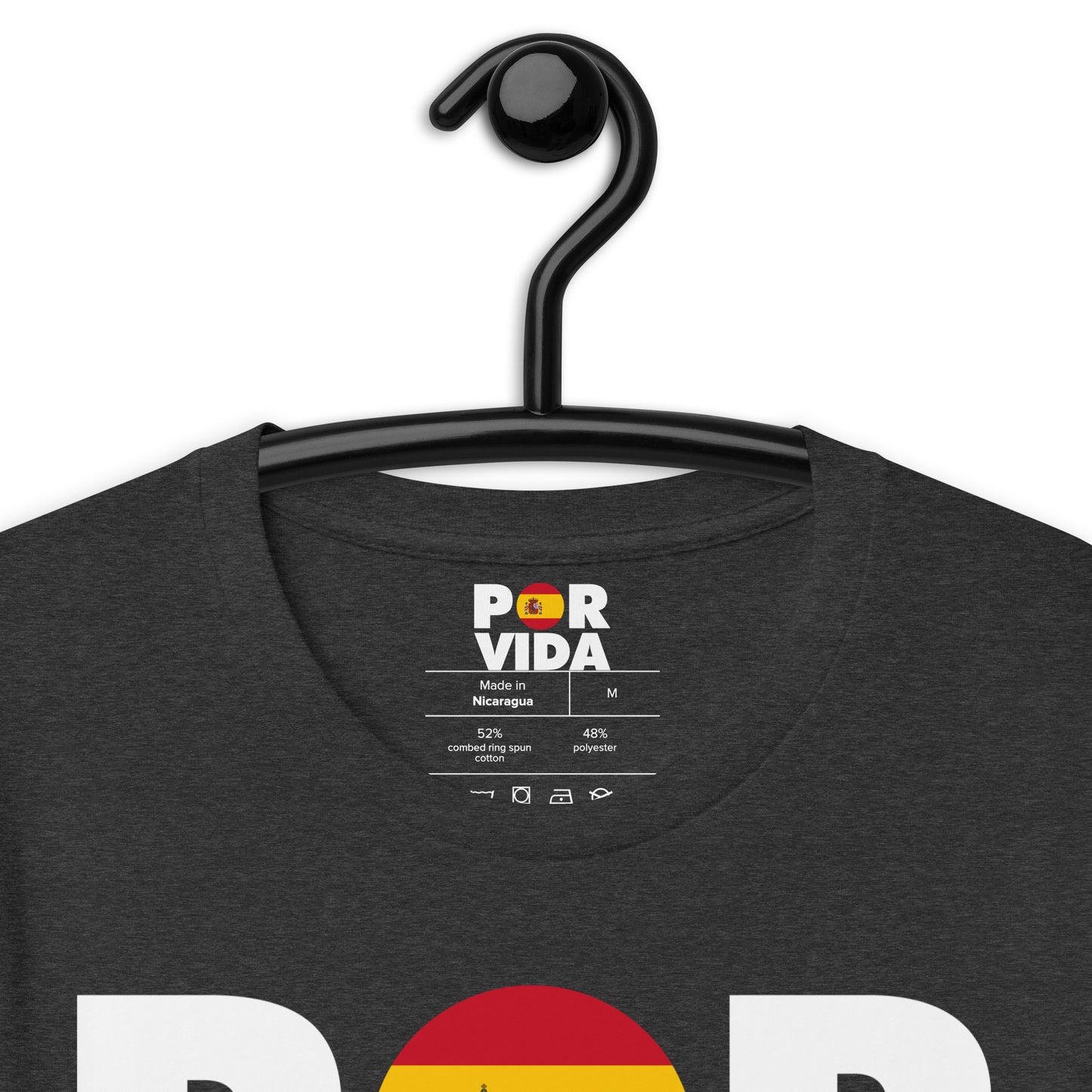 POR VIDA SPAIN (White Text) Unisex t-shirt
