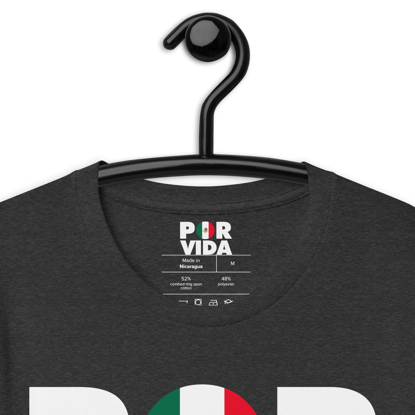POR VIDA Mexico (White Text) Unisex t-shirt