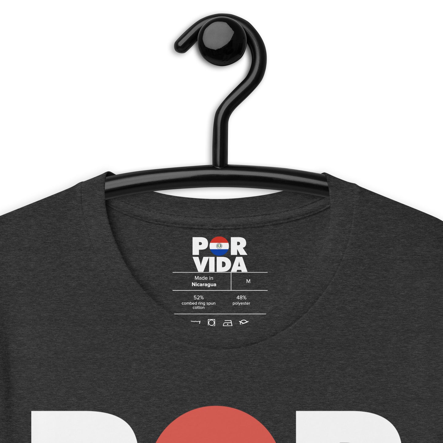 Paraguay POR VIDA (White Text) Unisex t-shirt