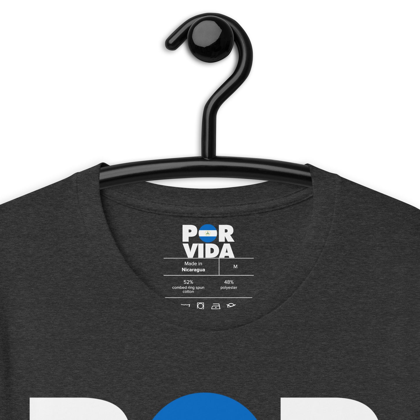 Nicaragua POR VIDA (White Text) Unisex t-shirt