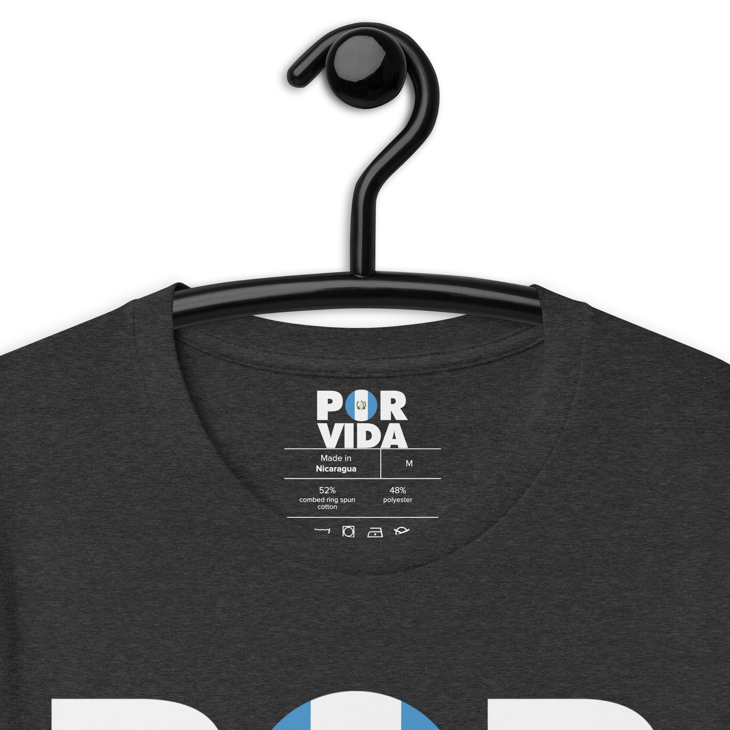 Guatemala POR VIDA (White Text) Unisex t-shirt