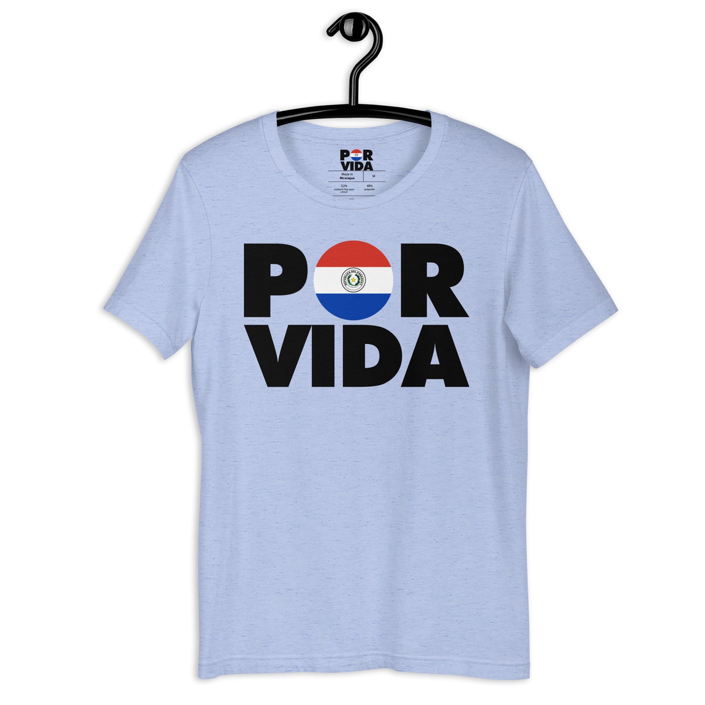 Paraguay POR VIDA (Black Text) Unisex t-shirt