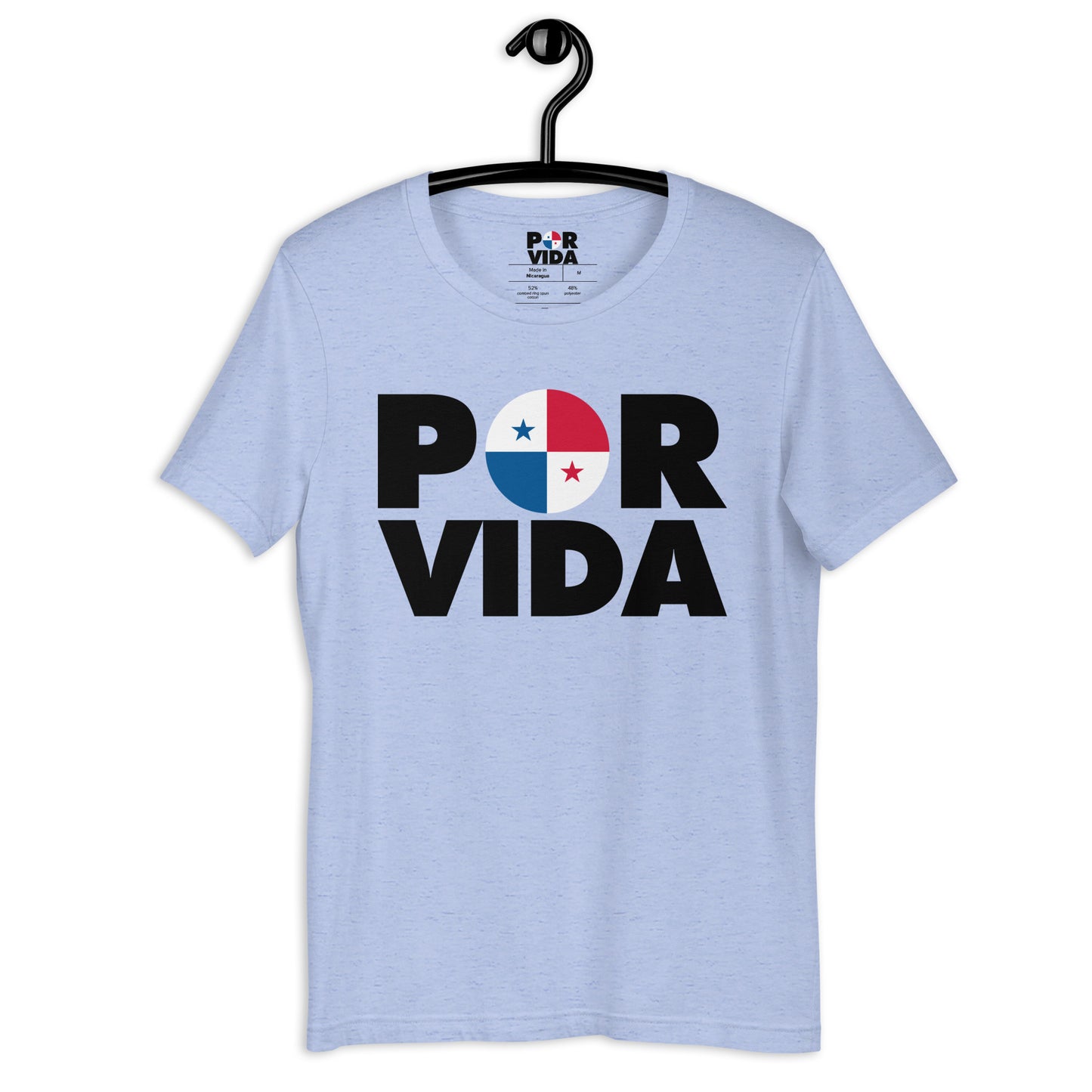 Panama POR VIDA (Black Text) Unisex t-shirt