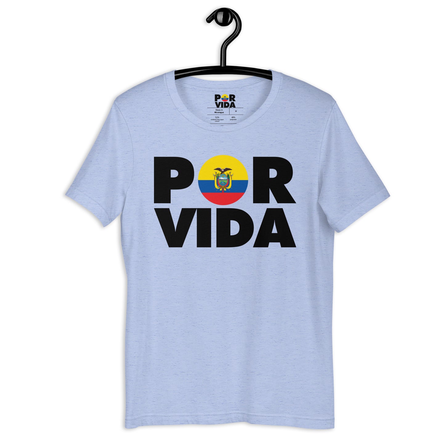 Ecuador POR VIDA (Black Text) Unisex t-shirt