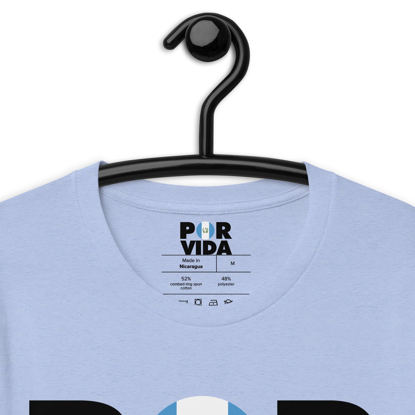 Guatemala POR VIDA (Black Text) Unisex t-shirt