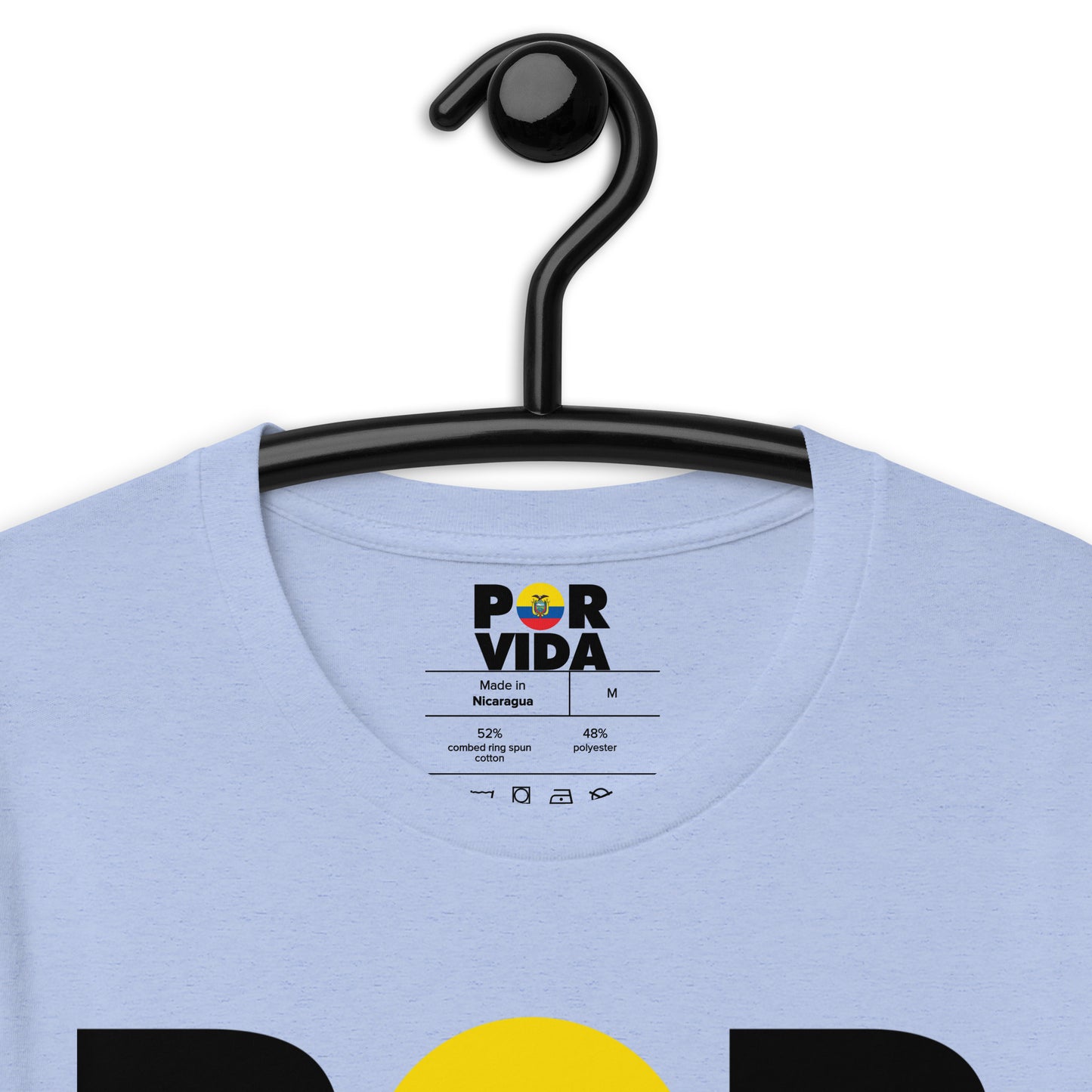 Ecuador POR VIDA (Black Text) Unisex t-shirt