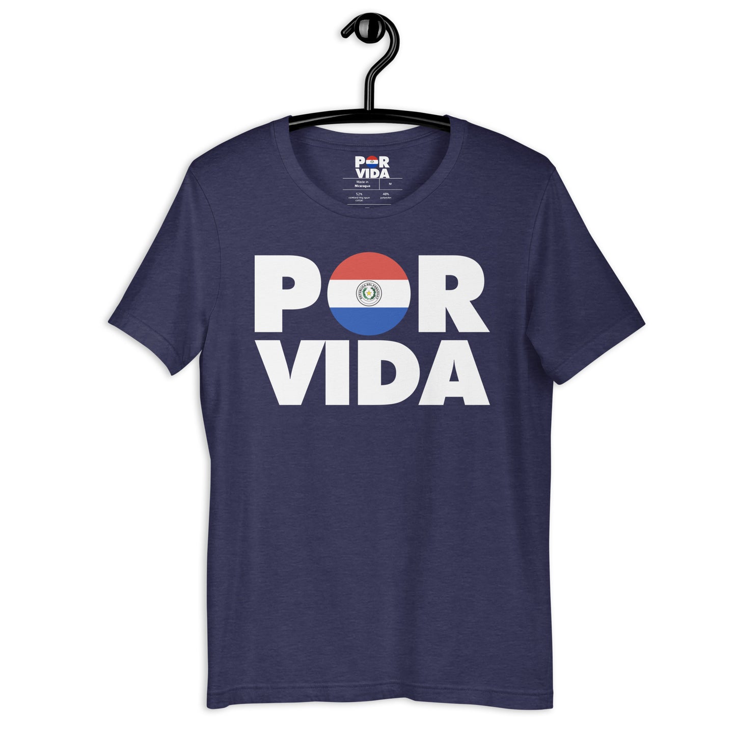 Paraguay POR VIDA (White Text) Unisex t-shirt