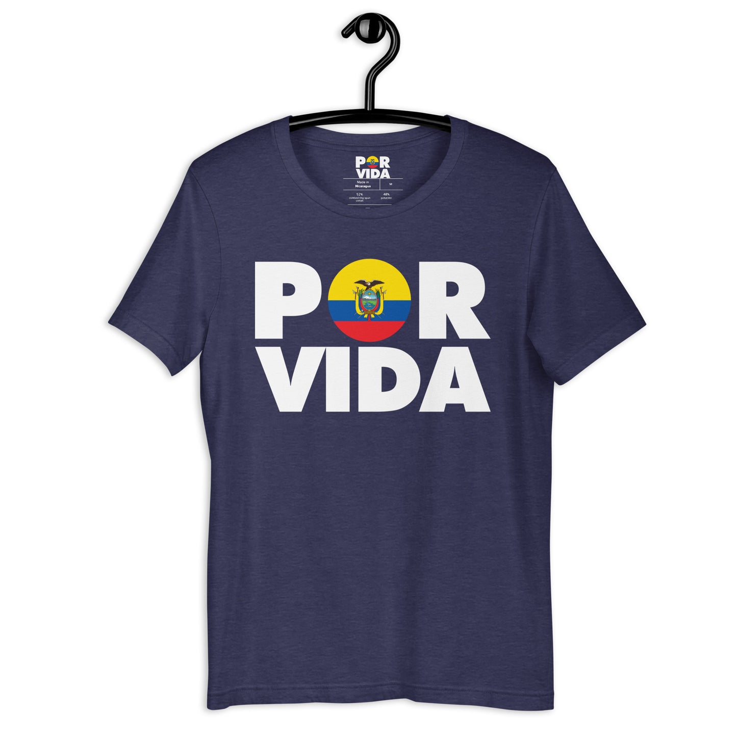 Ecuador POR VIDA (White Text) Unisex t-shirt
