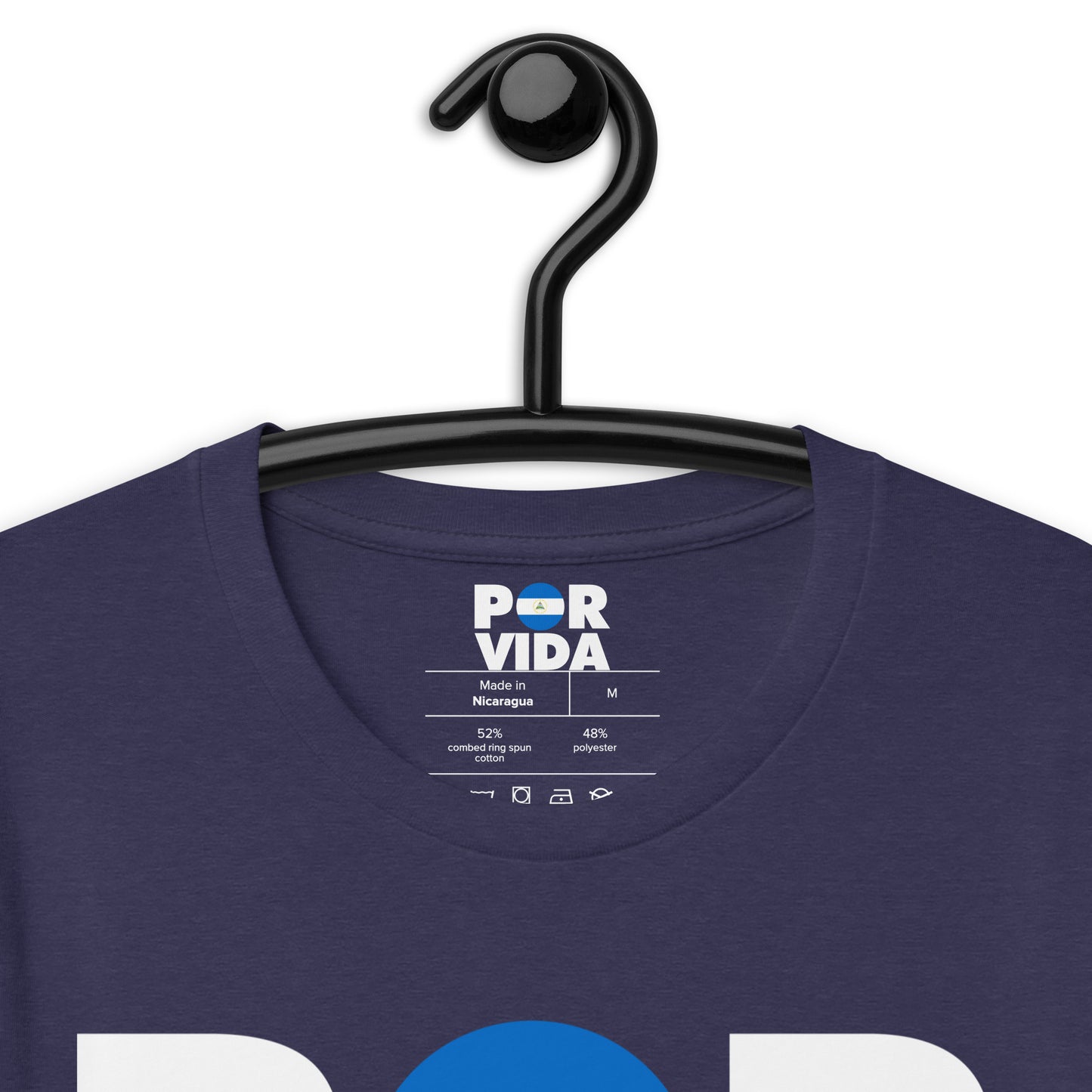 Nicaragua POR VIDA (White Text) Unisex t-shirt