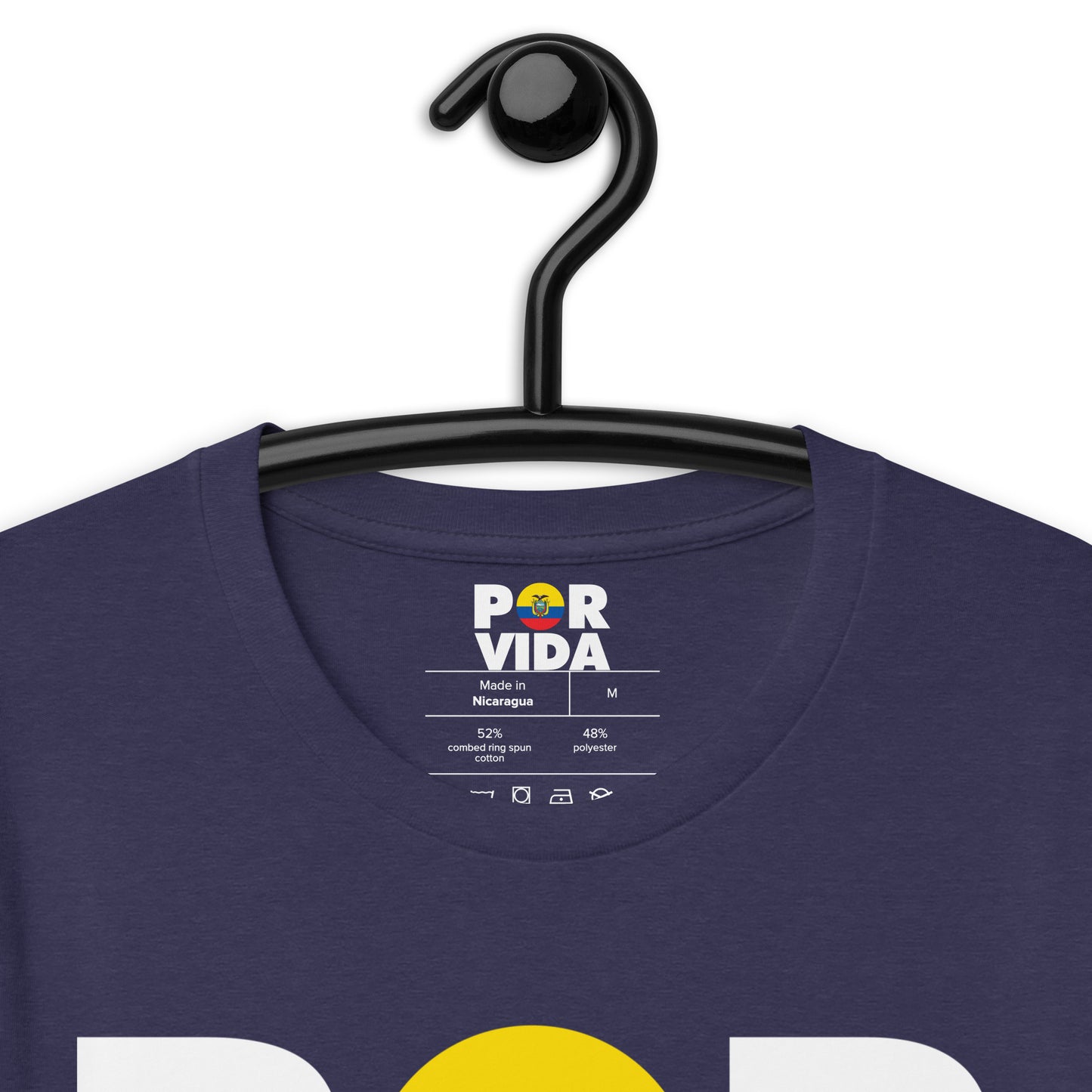 Ecuador POR VIDA (White Text) Unisex t-shirt