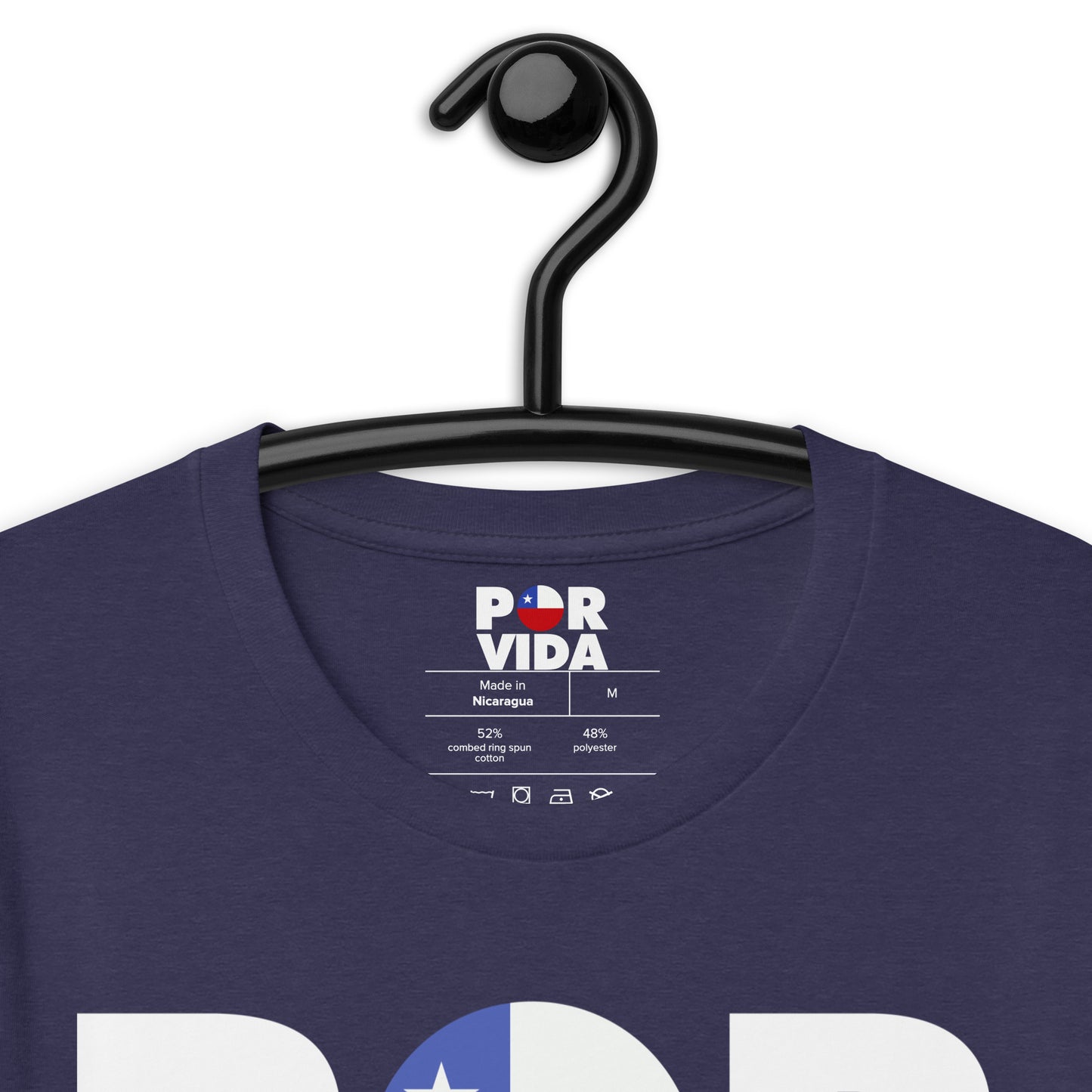 Chile POR VIDA (White Text) Unisex t-shirt