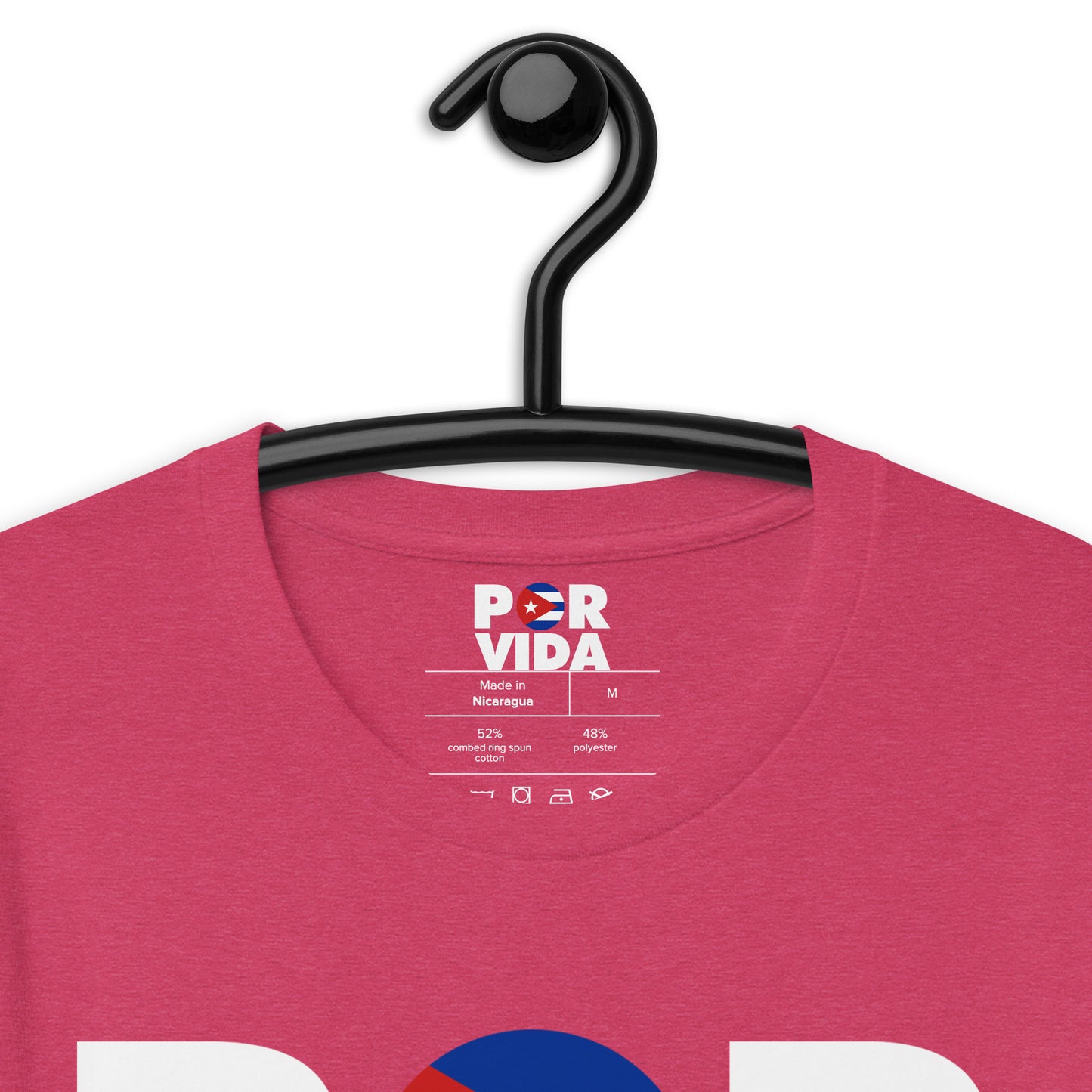 POR VIDA CUBA (White Text) Unisex t-shirt