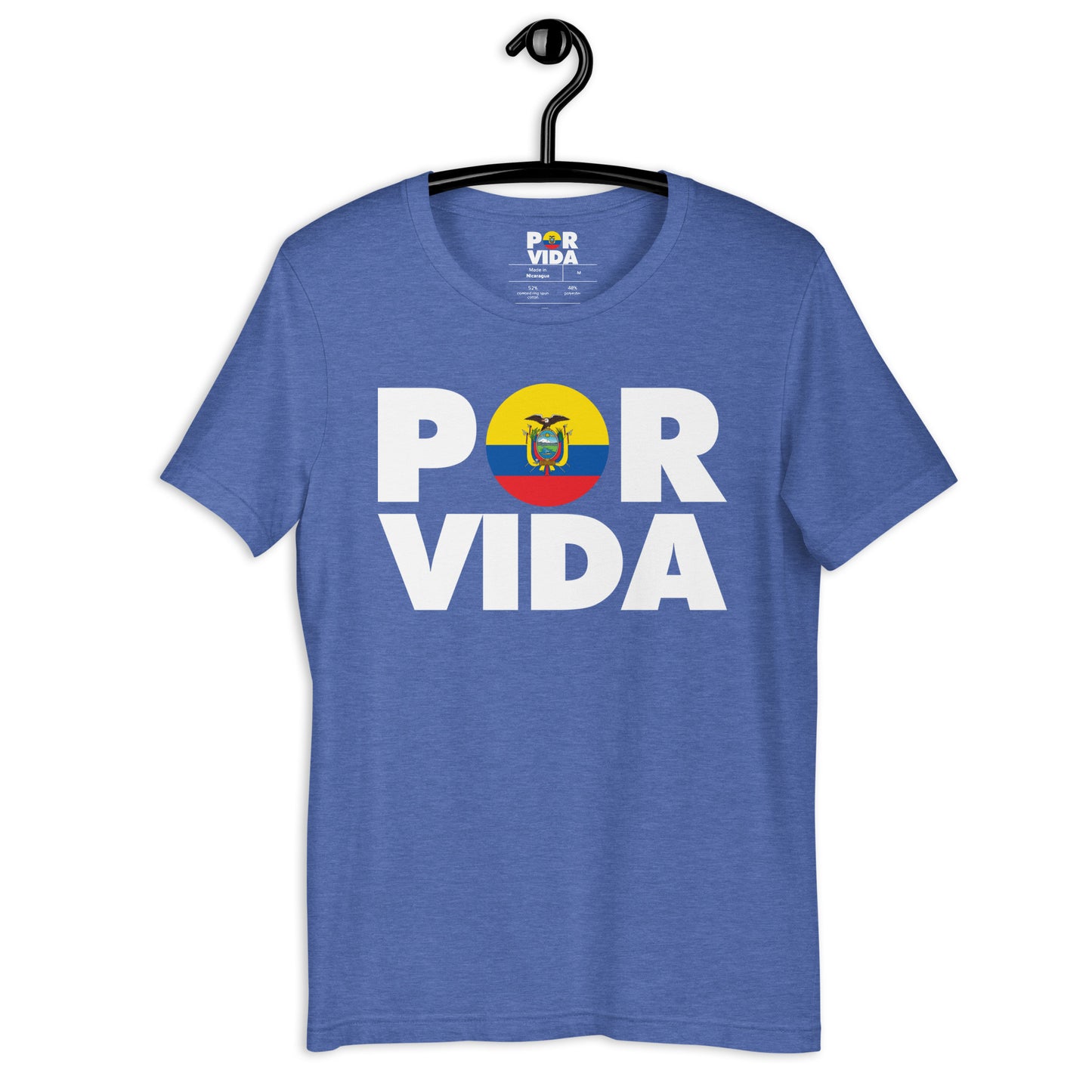 Ecuador POR VIDA (White Text) Unisex t-shirt