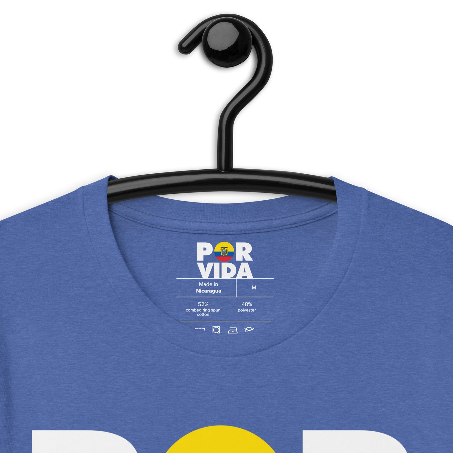 Ecuador POR VIDA (White Text) Unisex t-shirt