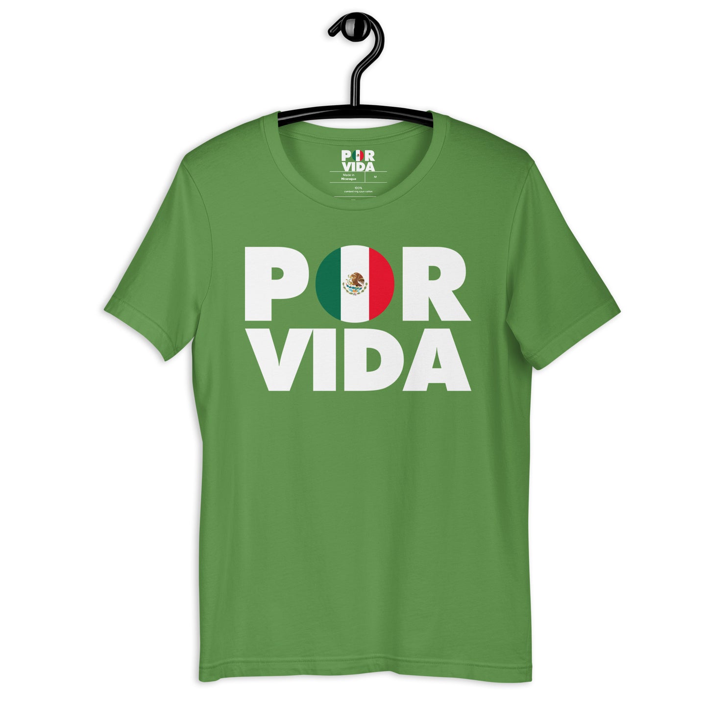 POR VIDA Mexico (White Text) Unisex t-shirt