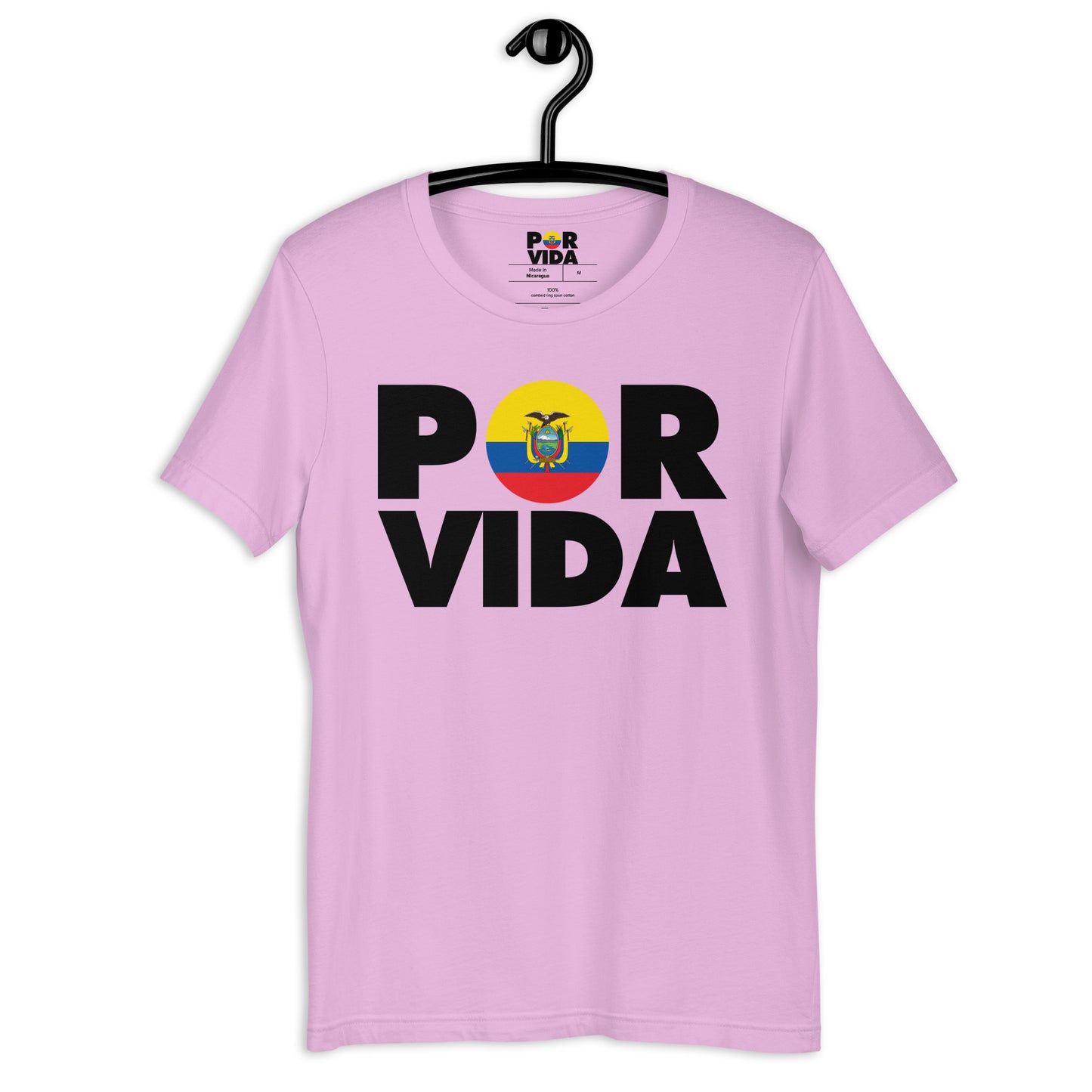 Ecuador POR VIDA (Black Text) Unisex t-shirt