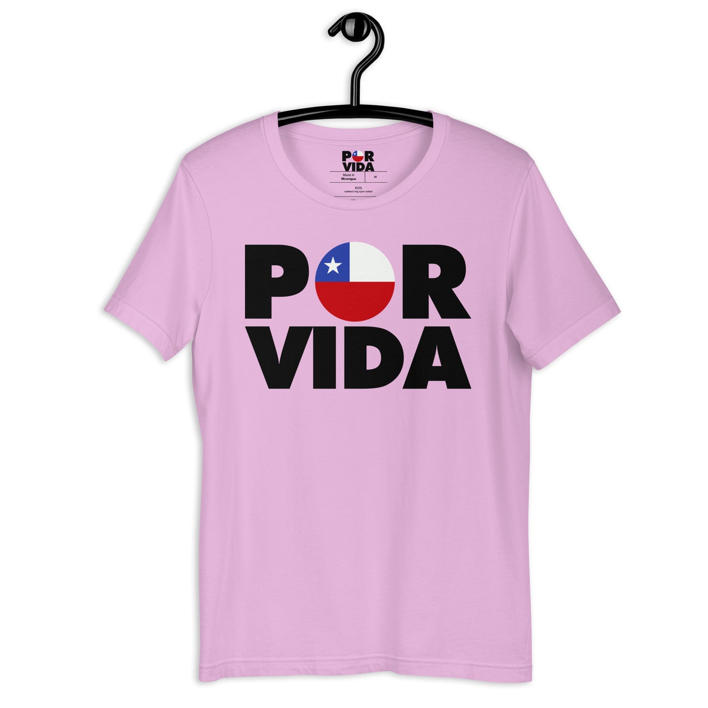 Chile POR VIDA (Black Text) Unisex t-shirt