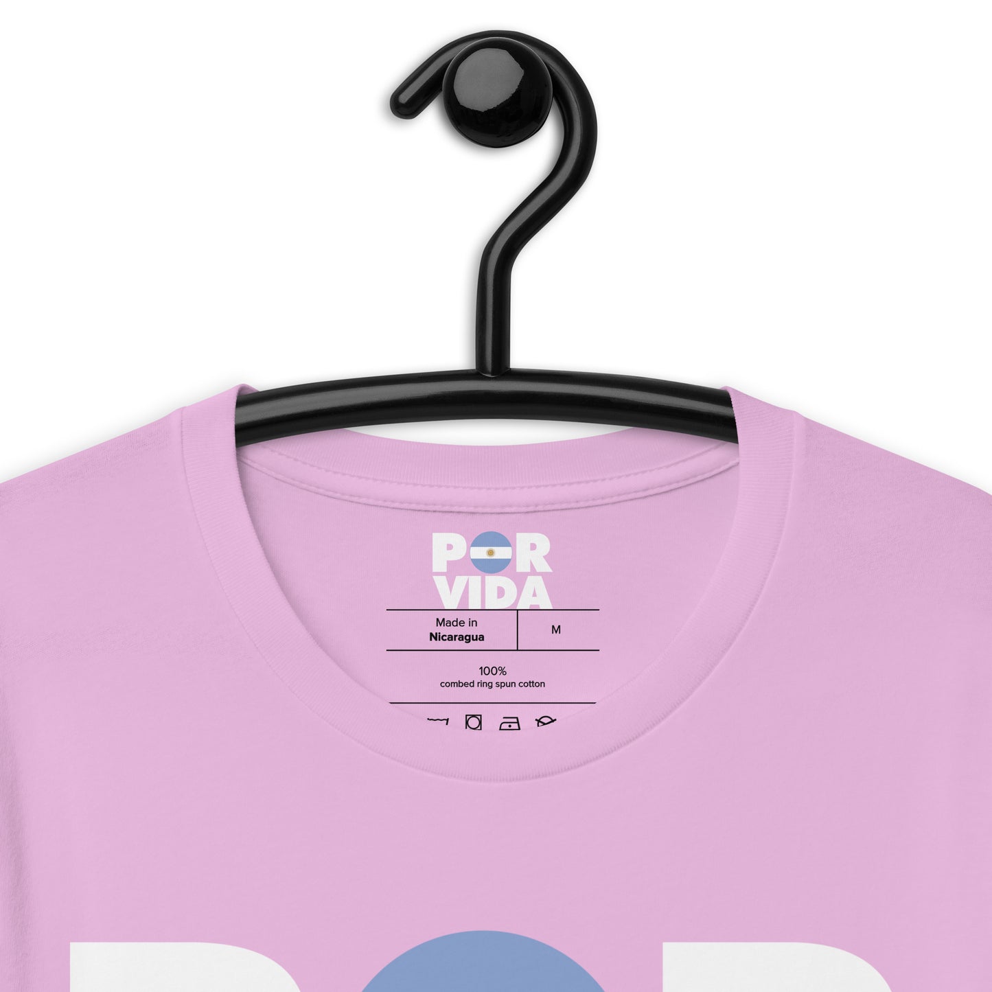 POR VIDA (Argentina - White Text) Unisex t-shirt