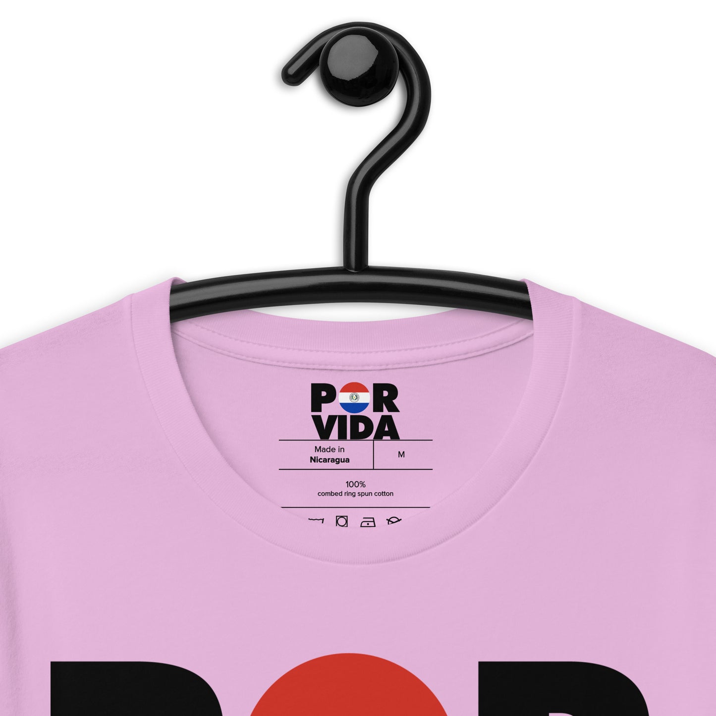 Paraguay POR VIDA (Black Text) Unisex t-shirt