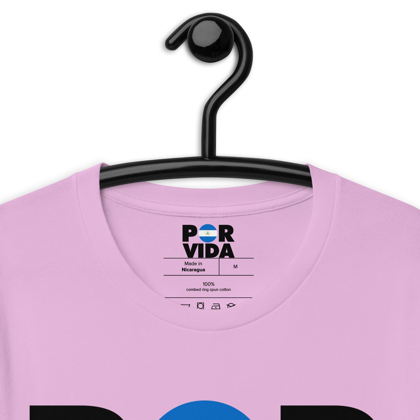 Nicaragua POR VIDA (Black Text) Unisex t-shirt