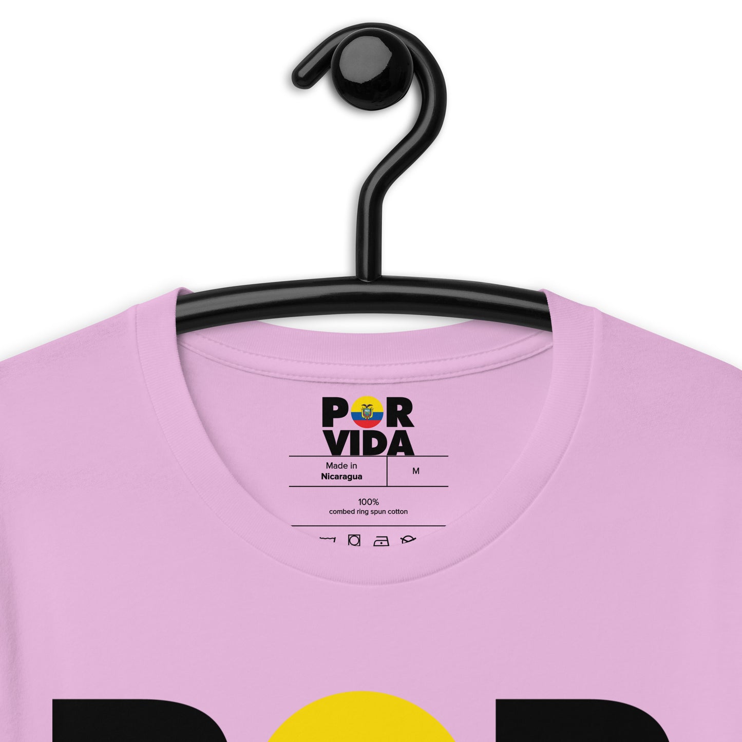 Ecuador POR VIDA (Black Text) Unisex t-shirt