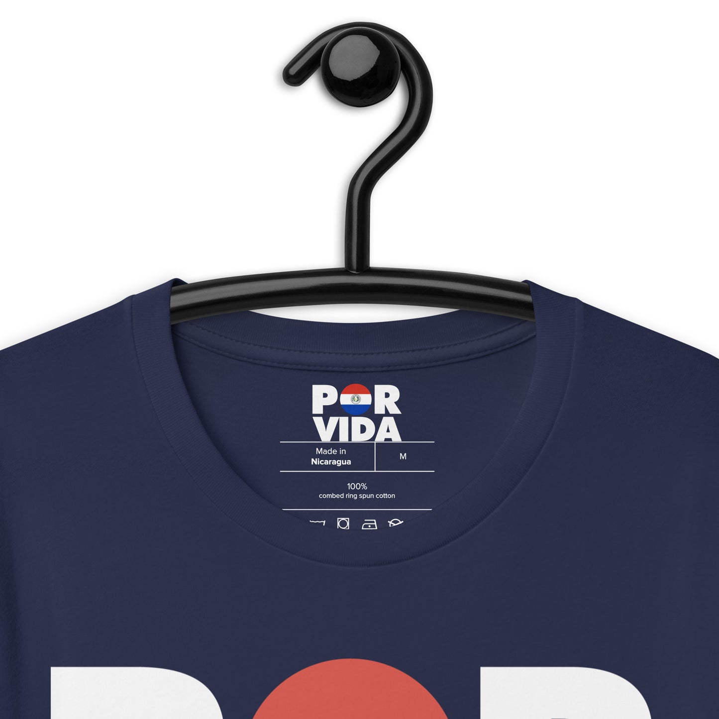 Paraguay POR VIDA (White Text) Unisex t-shirt