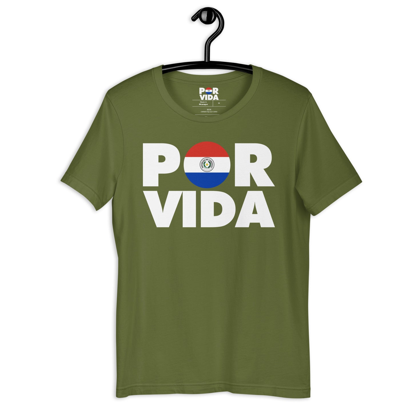 Paraguay POR VIDA (White Text) Unisex t-shirt