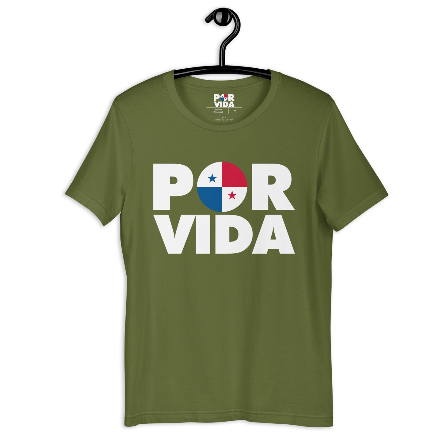 Panama POR VIDA (White Text) Unisex t-shirt