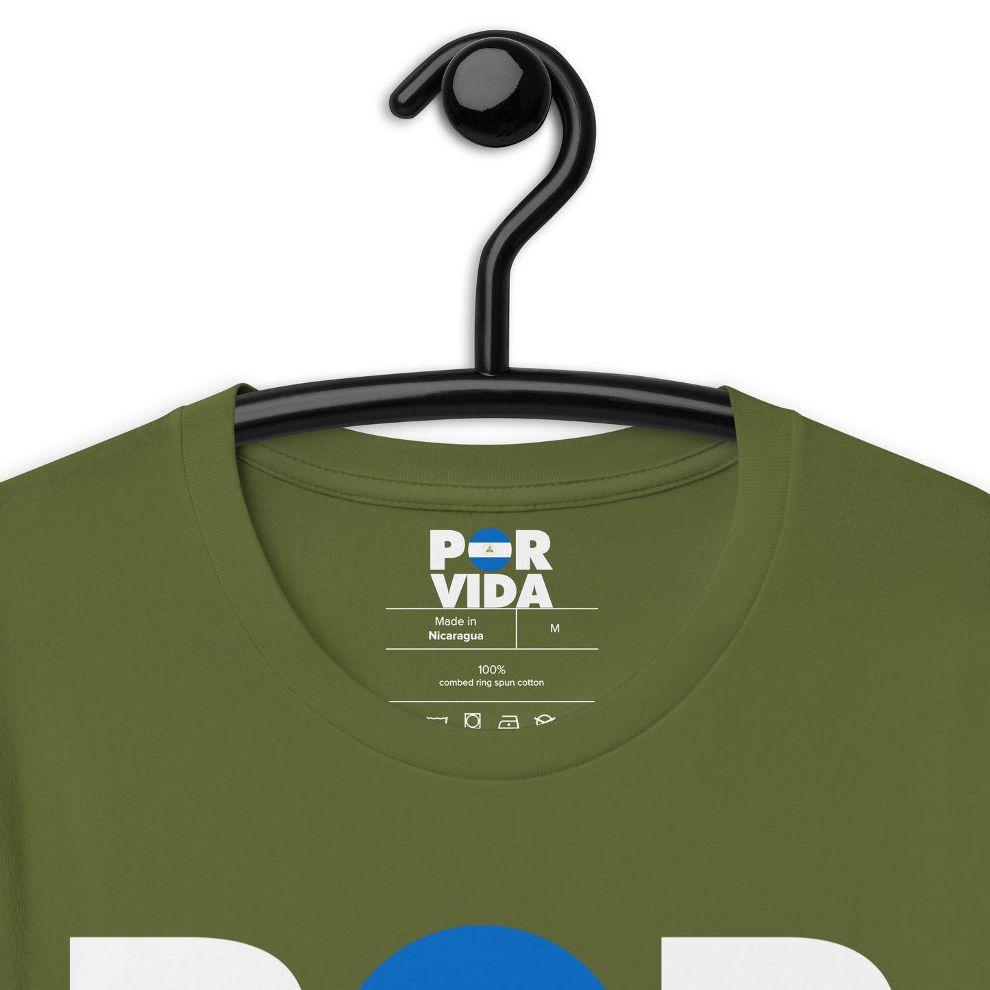 Nicaragua POR VIDA (White Text) Unisex t-shirt