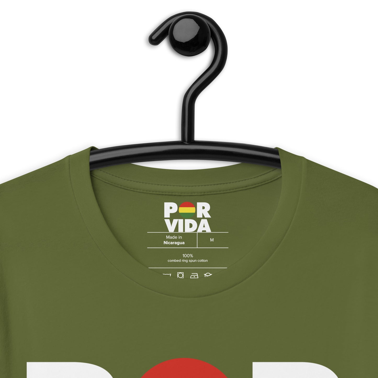 Bolivia POR VIDA (White Text) Unisex t-shirt