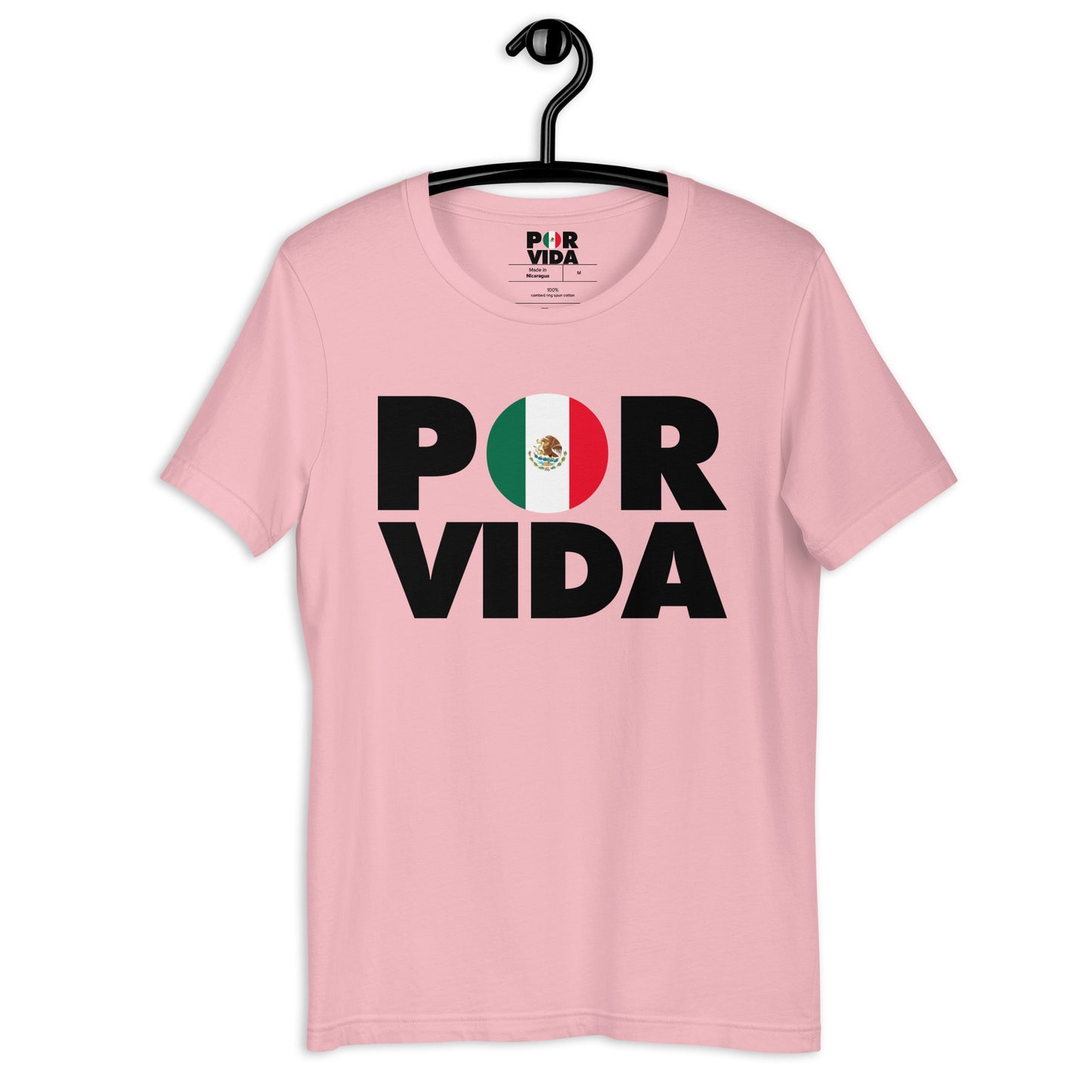 POR VIDA Mexico (Black Text) Unisex t-shirt